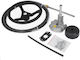 Vevor Outboard Steering System 15' Outboard Steering System 15 Feet Boat Steering Cable 13" Wheel Durable Marine Steering System