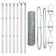 vidaXL Sechseckig Draht für Gartenzaun aus Stahl 60x3.2x100cm 7Stück Gray
