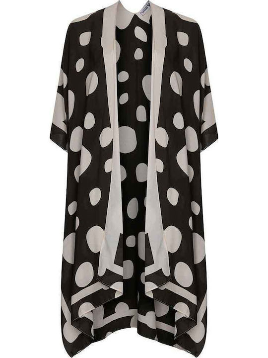 Pastunette Women's Kimono Beachwear Black