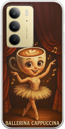 Brainrot Ballerina Cappuccina Realme C75 4g Flexible TPU Transparent Silicone