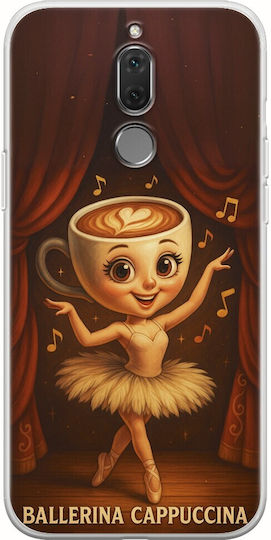 Brainrot Ballerina Cappuccina Huawei Mate 10 Lite Гъвкав TPU Прозрачен Силикон