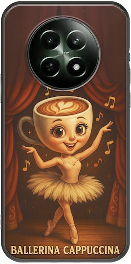 Brainrot Ballerina Cappuccina Realme 12 5g Black TPU Black Silicone