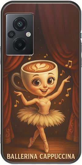 Brainrot Ballerina Cappuccina Xiaomi Poco M5 Черен TPU Черен Силикон