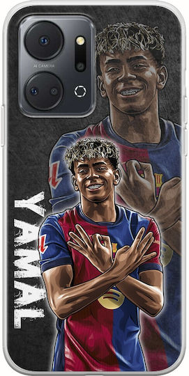 Football Stars Lamine Yamal Honor X7a Flexible TPU Transparent Silicone