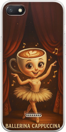 Brainrot Ballerina Cappuccina Xiaomi Redmi 6a Гъвкав TPU Прозрачен Силикон