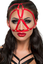 Me-Seduce BDSM Μάσκα σε Κόκκινο Χρώμα