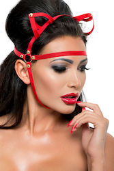 Me-Seduce BDSM Μάσκα σε Κόκκινο Χρώμα