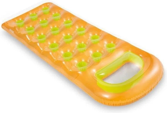 Saltea Gonflabilă Intex cu Suport pentru Băuturi din Vinil Intex 1.88x0.71 M Portocaliu