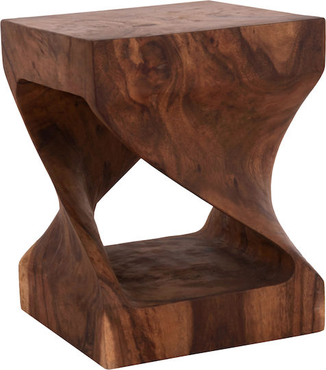 Hocker Für das Wohnzimmer Gebo Dark Natural 35x35x45cm