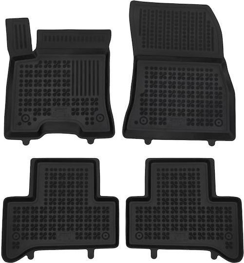 Rubber Floor Mats Black Compatible with Mercedes Benz EQA H243 2x4 FWD 4pcs