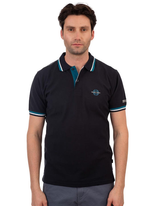 Double Polo T-shirt Navy Blue 251PS-3043