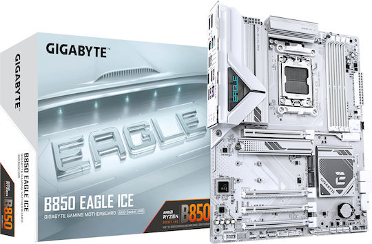 Gigabyte B850 Eagle ICE Дънна платка ATX с AMD AM5 Сокет