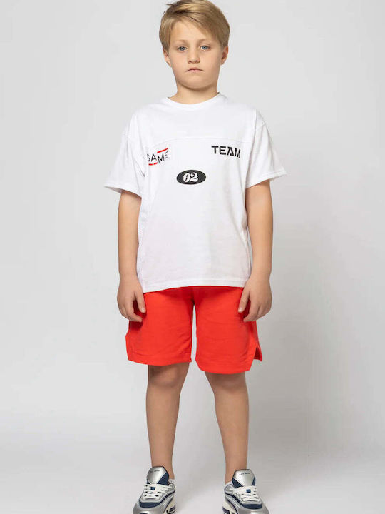 Domer Kids Clothing Set with Shorts Orange 2 Pieces
