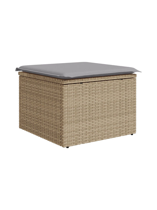 Zweisitziges Sofa Außenbereich Rattan mit Kissen 55x55x37cm