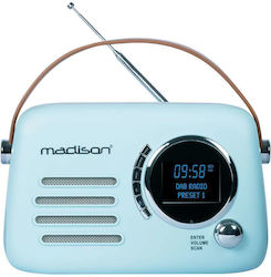 Madison Freesound VR40 Radio Retro De Birou Reîncărcabil Albastru