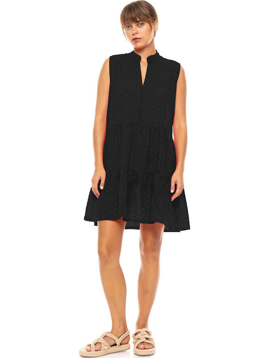 Pink Label Damen Kleid Strand Black