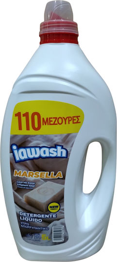 Iawash Marsella Επαγγελματικό Υγρό Απορρυπαντικό Ρούχων Μασσαλίας (110 Μεζούρες) 3τμχ