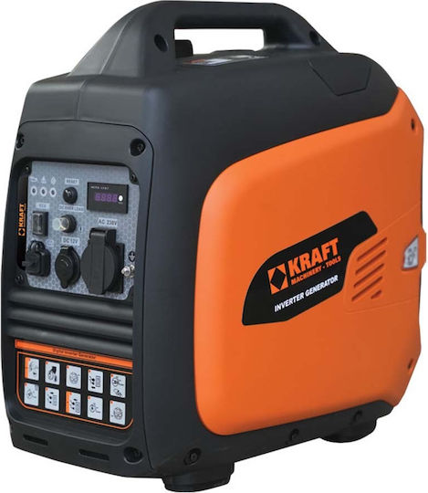Kraft 3250iS Silent Suitcase Type Gasoline Four-Stroke Inverter Generator with Manual Starter and Power (max) 3.13kVA