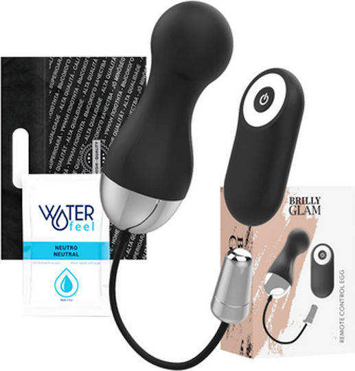 Brilly Glam Vibrator pentru cupluri cu Telecomandă Negru