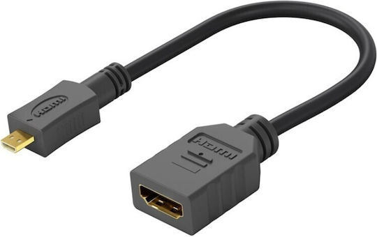 Μετατροπέας micro HDMI female σε HDMI female 1τμχ