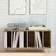 vidaXL Wood Hi-Fi Furniture Brown 38x100x48cm