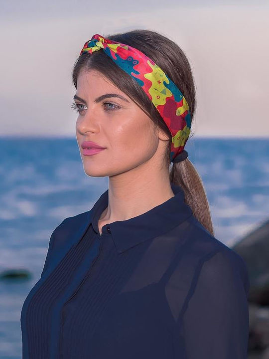 Kalfas Luxury Silk Women's Silk Scarf Multicolour