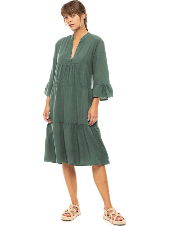 Pink Label Feminin Rochie de Plajă Oil Green