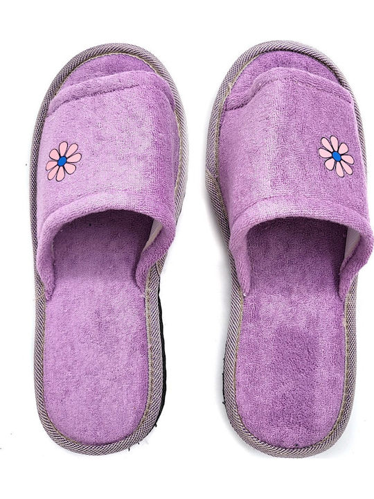 Shoelover Terry Winter Women's Slippers Lilac