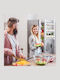 Relaxdays Hängendes Holzregal 20cm Grau