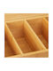 Relaxdays Tea Box with Lid Wooden Beige 20x9x37cm 1 Piece