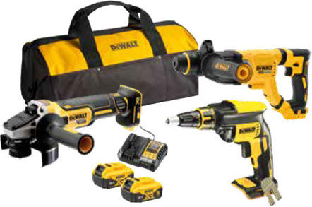 DEWALT DCK366P2 Σετ Δραπανοκατσάβιδο, Παλμικό Κατσαβίδι & Σκαπτικό 18V με 2 Μπαταρίες 5Ah και Θήκη