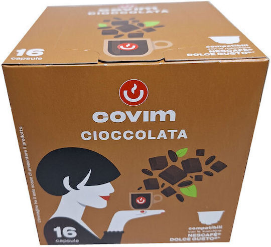 Covim Κάψουλες Σοκολάτα Συμβατές με Μηχανή Dolce Gusto 16caps