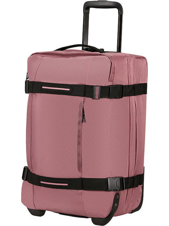 American Tourister Track Duffle Cabin Suitcase Pink with 4 Wheels Height 55cm