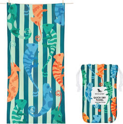 Dock & Bay Παιδική Πετσέτα Θαλάσσης Karma Chameleon Microfiber 130x70cm 5061011623874