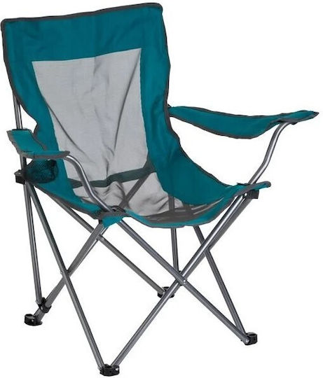 Camping Folding Chair Beach Turquoise 52x56x75cm