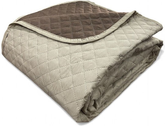 To megalo pazari Coverlet Single Beige-brown 160x240cm