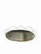 Galifas Tavă Decorativă Metal Oval cu oglindă 40.5x25.5x6.5cm 1buc