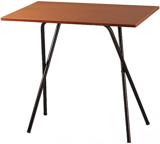 Tisch für kleine Außenbereiche Stabil Black/Brown 60x40x59cm