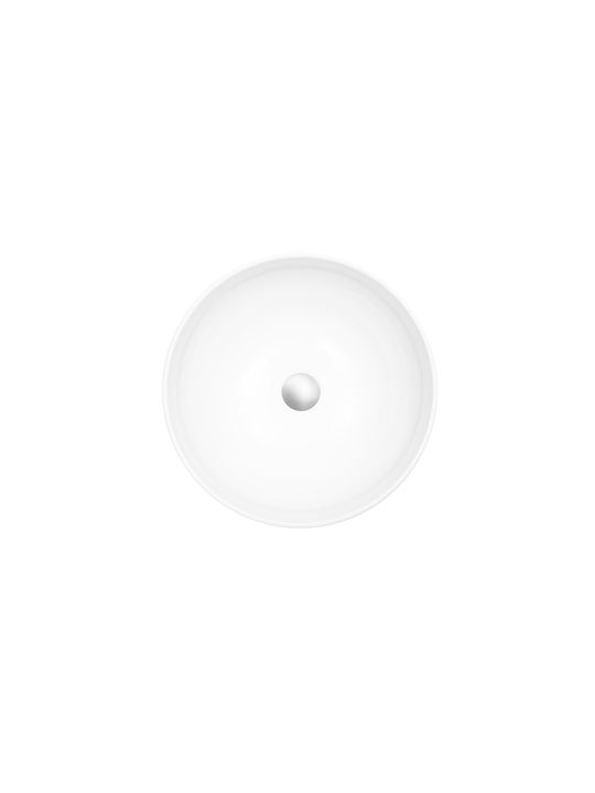 Turtl Надеждна мивка Порцелан 40x40cm White Glossy