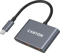 Canyon USB Хъб с 3 Порта (USB-C) CNS-TDS3 Canyon USB Хъб с 3 Порта (USB-C) CNS-TDS3