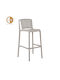 Табуретка Бар За външна употреба от Полипропилен Polly Light Grey 4бр 41x47x100.5см