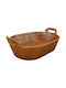 Sidirela Dekorative Körbe Korbweide mit Griffen Beiges 37x27cm E-4704