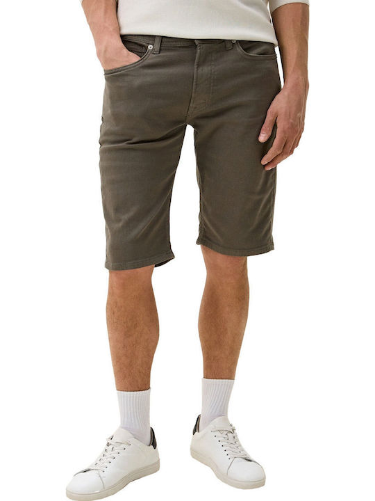 Men's Denim Shorts Slim Fit Stone Green