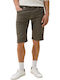 Men's Denim Shorts Slim Fit Stone Green