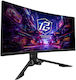 ASRock Phantom Gaming PG34QRT2B Ultrawide VA Gebogen Monitor 34" QHD 3440x1440 180Hz