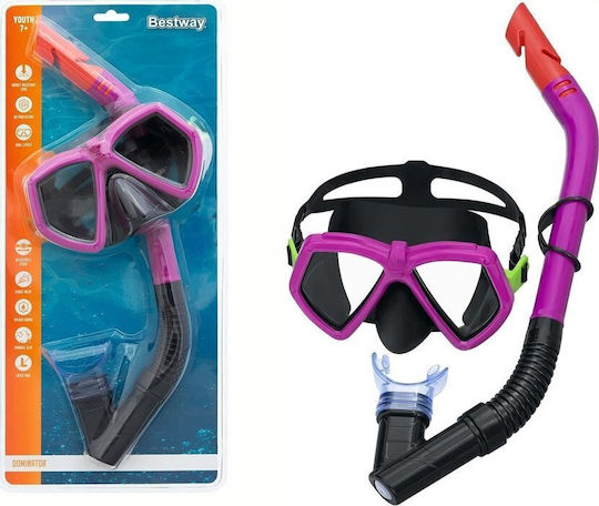 Bestway Silicone Diving Mask with Snorkel Pink