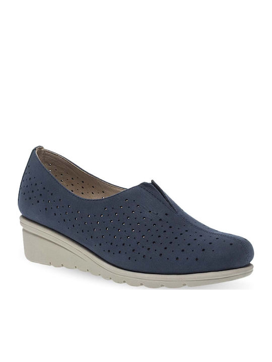Women's Slip-On Leather Blue