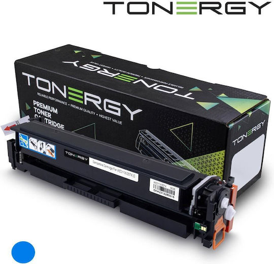 Тонер касета за HP Color LaserJet Pro M 255dw 255nw Pro MFP M 282nw 283cdw 283fdn 283fdw Cyan W2211x/w2111x Tonergy Неоригинална Забележка 2450 копия Чип