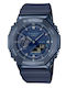 Casio G-shock Analog/Digital Men's Watch Battery with Blue Rubber Strap