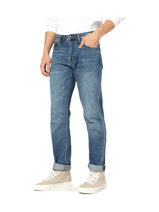 Men's Jeans Pants with Slim Fit Blue